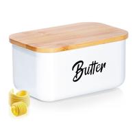Beurrier Blanc Acier Inoxydable Cloche à Beurre Baratte Qualité Supérieure