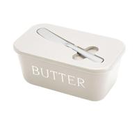 Beurrier, boîte à beurre avec coupe-fromage, unité de récipient à fromage | Appareil de tranchage de précision intégré, protection contre la fraîcheur hermétique, plateau utilitaire pour comptoir de ré