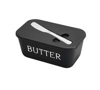 Beurrier Boîte de rangement hermétique avec couvercle Noir
