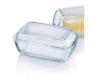 Beurrier directoire avec cloche rectangulaire Verre LUMINARC