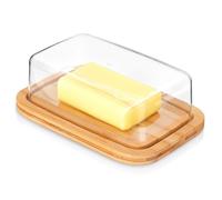 Beurrier Bambou Cloche à Beurre Couvercle Bois Cuisine Moderne