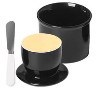 Beurrier en céramique avec couteau à beurre, cloche à beurre avec couvercle, beurrier français en porcelaine, boîte à beurre avec petit couteau à beurre, boîte en céramique pour