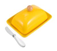 Beurrier en Céramique avec Couvercle et Cutter Cuisine | Plat de Service Multi-usage, Conservation des Aliments, Résistant à L’usure, pour Restaurant Cuisine