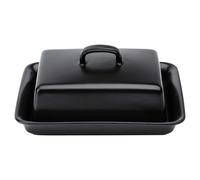 Beurrier en céramique noire