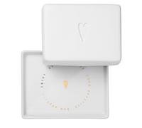 Beurrier en PET 1/4 - Motif cœur - 10 x 6 x 8 cm