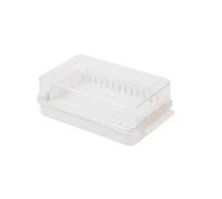 Beurrier en plastique avec couvercle, boîte de rangement réutilisable pour réfrigérateur, comptoir, beurrier amovible, 1 pièce