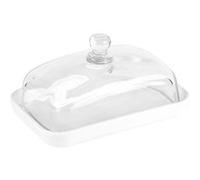 Beurrier en porcelaine 18x12 cm - Table Passion - Blanc - Porcelaine Blanc G