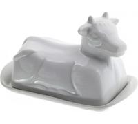 Beurrier en porcelaine au design de vache