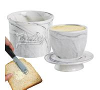 Beurrier Français - Pot De Conservation En Céramique Avec Couvercle,Récipient De Stockage Pour Repas En Famille Dîner Brunch Pique-Nique Fêtes Et Réunions