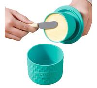 Beurrier Français, Présentation Élégante, 10 × 9 Cm, Pot À Beurre En Silicone Avec Couvercle, Support De Récipient B-utters Avec Conduite D'eau, Utilisation Polyvalente, Pour Les Cuisiniers À Domicile