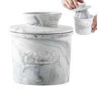 Beurrier français, récipient à beurre en céramique avec couvercle, rangement pour dîners de famille, vacances, pique-nique, table de cuisine, brunch