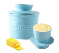 Beurrier français, refroidi à l'eau, en céramique, avec couvercle, cloche à beurre français, beurrier français, cloche à beurre en céramique pour beurre tartinable