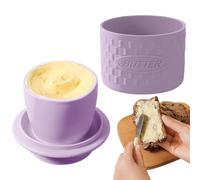Beurrier French Keeper - Récipient À Beurre En Silicone, Passe Au Congélateur Et Au Lave-vaisselle, Plateau De Rangement De Cuisine Élégant Pour Conserver Et Servir Le Beurre, Design Compact Et Durabl