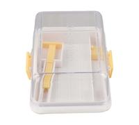 Beurrier hermétique avec couvercle pour comptoir et étagère de porte de réfrigérateur - Passe au micro-ondes et au lave-vaisselle - Convient pour l'est et l'ouest (B)