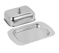 Beurrier - Inox - Grand Récipient - 19x12,5 cm - Compatible Lave-Vaisselle - Élégant
