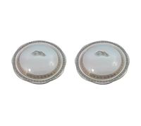 Beurrier Lot de 2 beurriers ronds en céramique for fromages et cuisines(Petit)