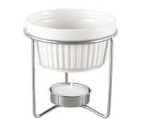 Beurrier multifonction portable sans fil en céramique - Ensemble chauffe-beurre pour fruits de mer, chocolat, thé, dessert, sauce aux fruits, rassemblements, cuisine, famille