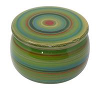 Beurrier original en céramique refroidi à l'eau, toujours frais et tartinable, env. 250 g de beurre, Primavera multicolore B-G