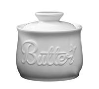 Beurrier pour comptoir avec ligne d'eau, beurrier français vert pour comptoir, beurrier avec couvercle