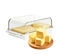 Beurrier Pour Frigo,conservateur distributeur hermétique transparent | porte-beurre pour frigo | Pour Fromage À La Crème Style Côte Est Comptoir Étagère De Réfrigérateur Porte Frigo