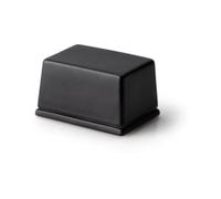 Beurrier pourplaquede beurre 125 g, céramique noire 9,5x7x6cm, Unique