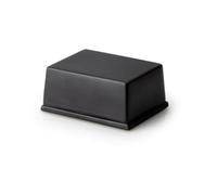 Beurrier pourplaquede beurre 250 g, céramique noire 12x10x6cm, Unique