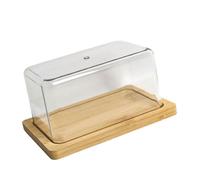 Beurrier rectangulaire avec couvercle transparent - Plateau de rangement pour fromage - Facile à utiliser
