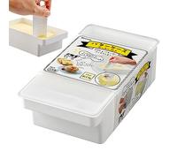 Beurrier Rectangulaire Hermétique | Récipient À Crème Portable Avec Couvercle Scellé | Conteneur Portable Pour Le Comptoir Du Réfrigérateur. Support Pratique Et Durable Pour Tartiner, Préparer Les Rep