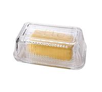 Beurrier transparent avec couvercle, boîte de décoration for gâteaux et fromages, multifonctionnelle, for conserver les aliments, style vintage, contenant en verre Pour Stockage Beurre