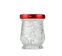 Beurrière Beurrier rond en verre, pot à bonbons avec couvercle Cuisine | Pot de bonbons polyvalent multifonctionnel(Moyen)