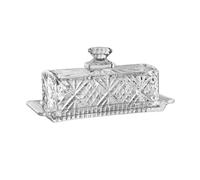 Beurriers Beurrier Transparent, plat en verre, bac à légumes rectangulaire avec couvercle, assiette à Dessert