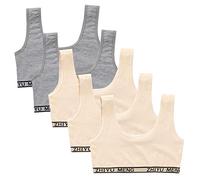 Bevalsa Lot de 5 Filles Brassieres Dentelle,Bra sous-vêtements Bustier Fille Soutien-Gorge de Sport Crop Tops Haut Bandeau Lingerie 10-16ans,Multicolore 3,Taille Unique