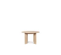 Bevel Table de Salle à Manger Ronde Ø117 Blanc/ Chêne