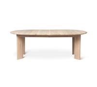 Ferm Living Table à manger Bevel Extendable oak white oiled. 2 rallonges de 50 cm incluses
