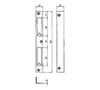 Bever & Klophaus BEVER Plaque de fermeture d'angle 4 HAT 22x200x22 rond galvanisé Quantité:1