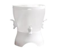 Beverage Dispenser - Drink Dispenser with Spigot | 5.3L Rotating Pitcher | Leakproof Three-Compartment, for Juice Iced Tea Lemonade Cold Brew, Party Home Use