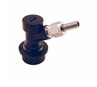 Beverage Factory BLBO-MFL Robinet de fût de bière avec verrou à boule - Sortie bière avec raccord mâle 1/4" avec raccord cannelé, noir
