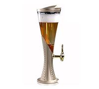 Beverage Tower Colonne de bière avec refroidissement de glace, distributeur de boissons de 3 L avec robinet, tube de glace et lumières, idéal pour les fêtes, les bars et la maison, distributeur de