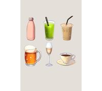 Beverages throughout the day notebook - drinks for the morning and drinks for the evening: 200+ lined pages, a perfect fun notebook to keep your thoughts/to do list/ideas organized!