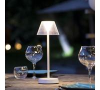 Lumisky Lampe de table sans fil BEVERLY Blanc H34cm G