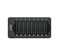 BEVIGOR Chargeur De Piles 8 Slots pour Batteries NiMH Rechargeables, Charge Rapide, Piles Non Incluses