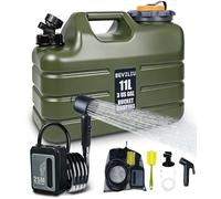 Beviliu Douche Portable de Camping avec Pichet de 3 Gallons de Qualité Alimentaire, Design Léger & IPX8 Étanche, Pompe Rechargeable avec Affichage LED, Douche Portable pour Camping, Plage, Randonnée