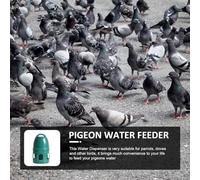 Bevitore Automatico Piccioni - Dispenser Acqua ABS, Serbatoio Grande Capacità Gravità Kit, Contenitore Alimentare Volatili, Maniglia Portatile Facile Pulizia Set | per Pappagalli Tortore Pollame