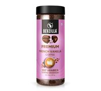 Bevzilla Poudre de café forte instantanée classique à la vanille française de 200 g | 100 % arabica | Faites 100 tasses | Café fort | Café classique | Expresso, latte et cappuccino | Café chaud et