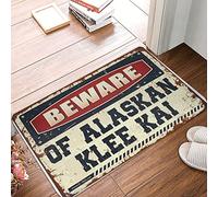 Beware Of Alaskan Klee Kai - Tapis de bain cool décoration murale Dopamine salle de bain