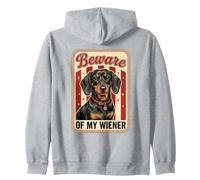 Beware of My Weiner Funny Teckel Wiener Dog Sweat à Capuche