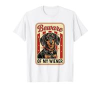 Beware of My Weiner Funny Teckel Wiener Dog T-Shirt