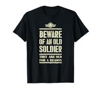 « Beware of Old Soldiers, Honoring Badass Veterans Heroic Tee » T-Shirt