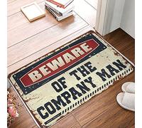 Beware Of The Company Man Tapis de bain imperméable et antidérapant 50 x 80 cm