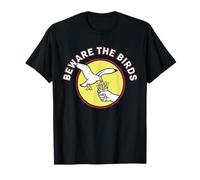 Beware The Birds Seagull Stealing Fries Humour T-Shirt